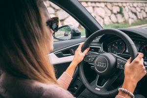 Making God a priority; fit God in everywhere; picture of woman driving