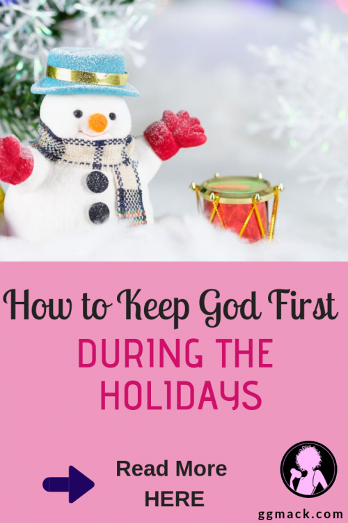 Are the holidays a difficult time for you or maybe just full of stress? Is it difficult finding the time or desire for God during this busy season? I want to share with you my tips to help you focus on God, even during this holiday season. ggmack.com #holiday #stress #god #jesus #christmas #stressfulholidays #prayer